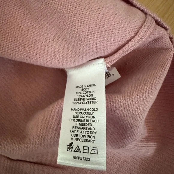 CeCe Clip Dot Chiffon Sleeve Sweater - PINK - Size-  MEDIUM - WOMENS - Picture 4 of 7